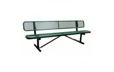 Expanded, Bench with backrest, 72inch