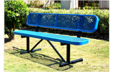Expanded, Bench with backrest, 72inch