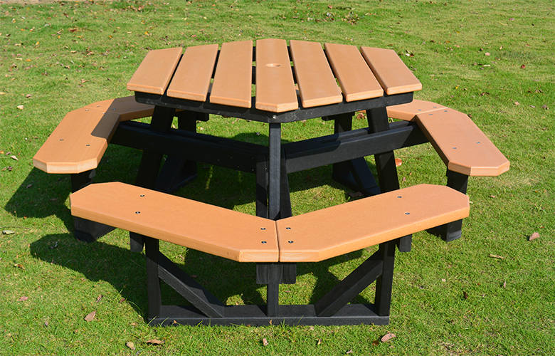 46" Hexagon Picnic Table